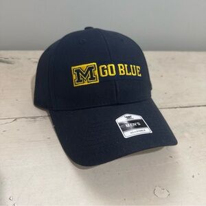 University of Michigan M Go Blue Adjustable NWT Baseball Hat